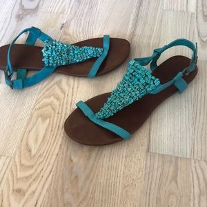 Jeffrey Campbell turquoise sandals